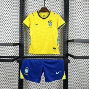 Maillot Enfant Brazil 2026 Coupe du Monde Home Kit