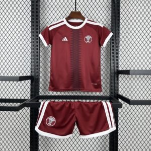 Maillot Enfant Qatar 2026 Coupe du Monde Home Kit