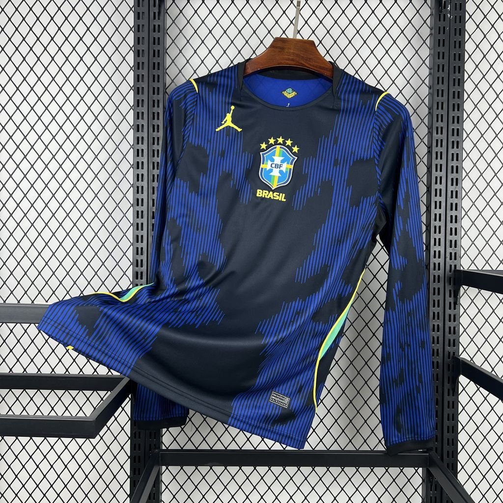Maillot Homme Brazil 2026 Coupe du Monde Away Long Sleeve