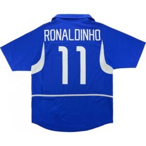 Retro Brazil 2002-2004 Home #11 Ronaldinho