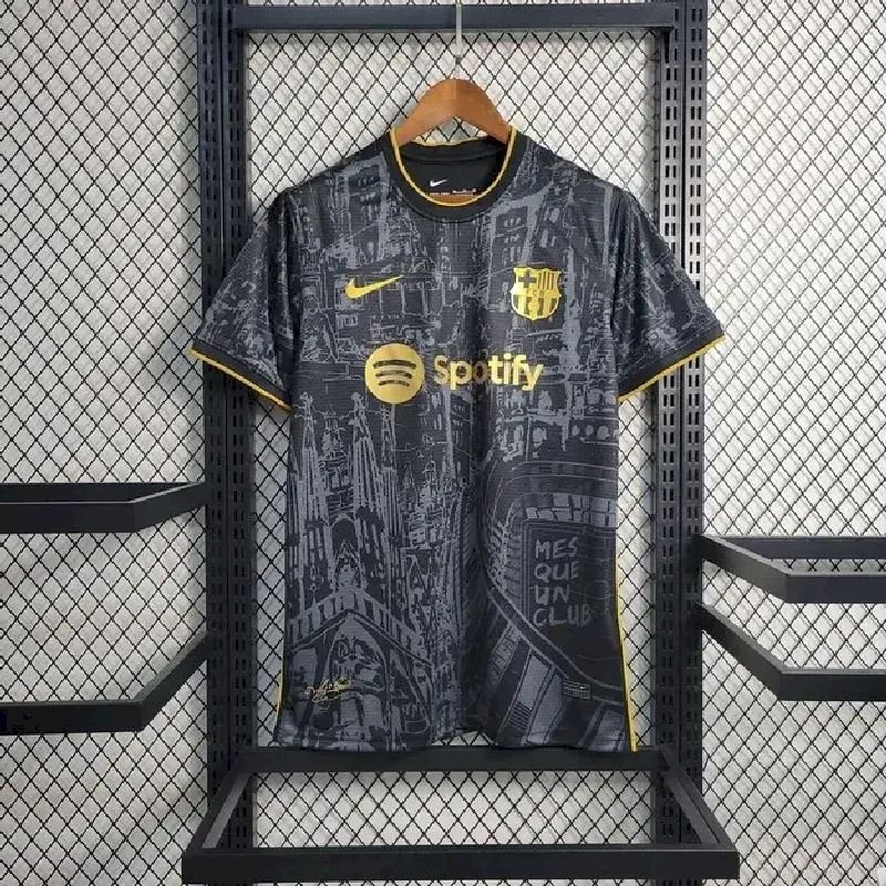 Maillot Homme Barcelona 2023/24 Black Gold