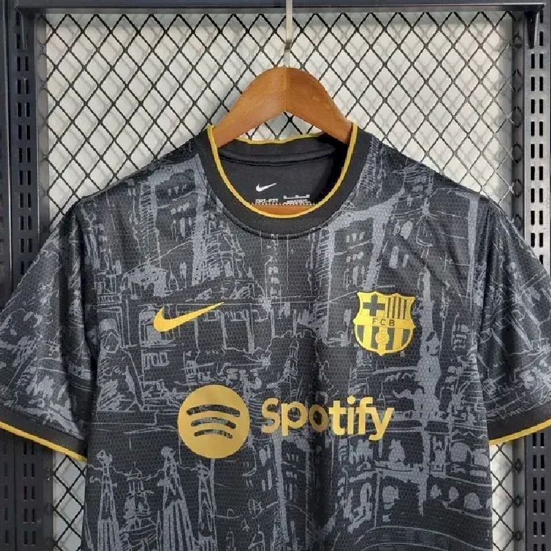 Maillot Homme Barcelona 2023/24 Black Gold – Image 3