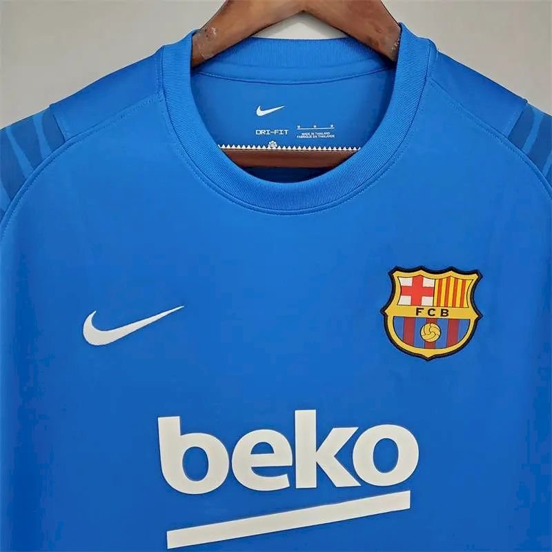 Maillot Homme Barcelona 2021/22 Pré-Match Blue – Image 2
