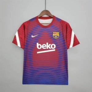 Maillot Homme Barcelona 2021/22 Pré-Match Red And Blue