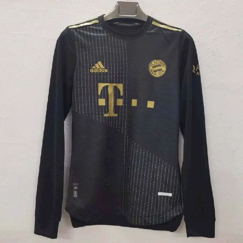 Maillot Homme Bayern Munich 2021/22 Extérieur Manches Longues Version Joueur