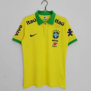 Maillot Homme Brésil 2022/23 Polo Yellow Top For The Season