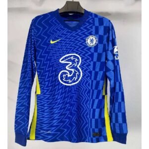 Maillot Homme Chelsea 2021/22 Domicile Manches Longues Version Joueur