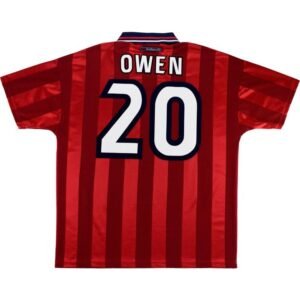 England 1998 Away Owen Retro