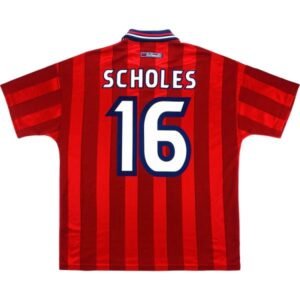 England 1998 Away Scholes Retro