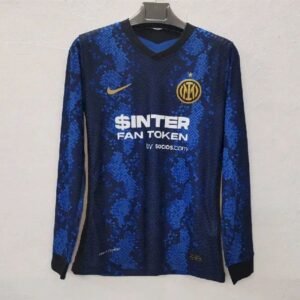 Maillot Homme Inter Milan 2021/22 Domicile Manches Longues Version Joueur