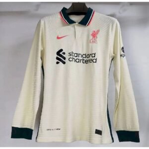 Maillot Homme Liverpool 2021/22 Extérieur Manches Longues Version Joueur