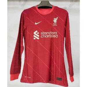 Maillot Homme Liverpool 2021/22 Domicile Manches Longues Version Joueur