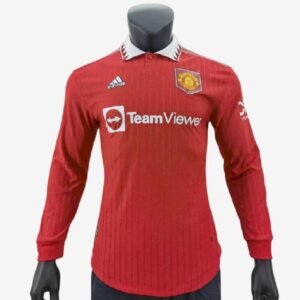 Maillot Homme Man Utd 2022/23 Domicile Manches Longues Version Joueur