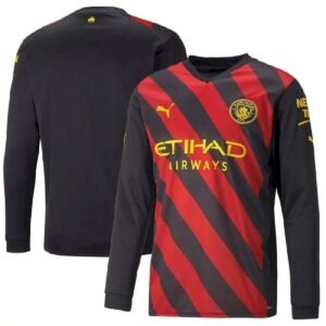 Maillot Homme Manchester City 2022/23 Extérieur Manches Longues