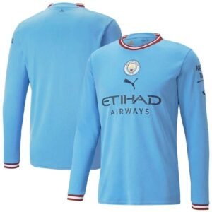 Maillot Homme Manchester City 2022/23 Domicile Manches Longues