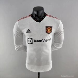 Maillot Homme Manchester United 2022/23 Extérieur Manches Longues Version Joueur