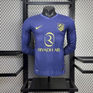 Maillot Homme Atletico Madrid 2025/26 Extérieur Manches Longues Version Joueur