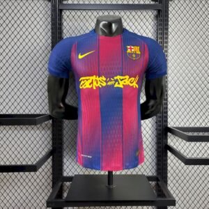 Maillot Homme Barcelona x Travis Scott 2025/26 Domicile Version Joueur