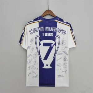Retro Real Madrid 1997/98 Champions League 7 Champions Commemorative