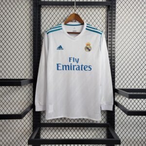 Retro Real Madrid 2017/18 Home Long Sleeve