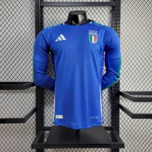 Maillot Homme Italie 2024/25 Domicile Manches Longues Version Joueur