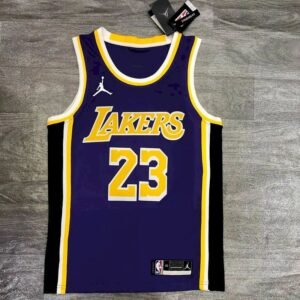 Maillot Homme LeBron James 2020-21 Purple Swingman Player Jersey – Statement Edition