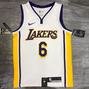 Maillot Homme LeBron James 2020-21 White Player Jersey – Retro Classical Edition