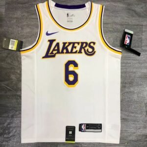 Maillot Homme LeBron James 2020-21 White Player Jersey – Retro Classical Edition