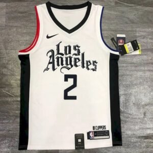Maillot Homme Kawhi Leonard 2020-21 White Swingman Player Jersey – City Edition