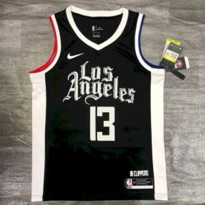 Maillot Homme Paul George 2020-21 Black Swingman Player Jersey – City Edition