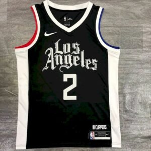 Maillot Homme Kawhi Leonard 2020-21 Black Swingman Player Jersey – City Edition