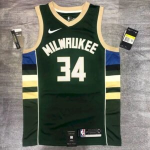 Maillot Homme Giannis Antetokounmpo 2020-21 Green Swingman Jersey – Icon Edition