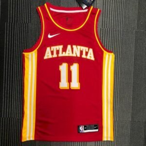 Maillot Homme Trae Young Red Team Jersey – Icon Edition