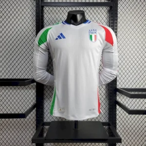 Maillot Homme Italie 2024/25 Extérieur Manches Longues Version Joueur