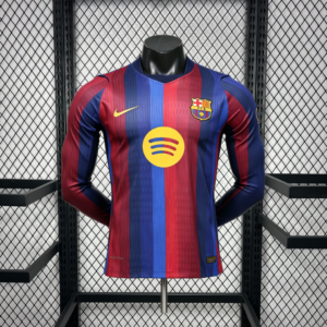 Maillot Homme Barcelona 2026/27 Domicile Manches Longues Version Joueur