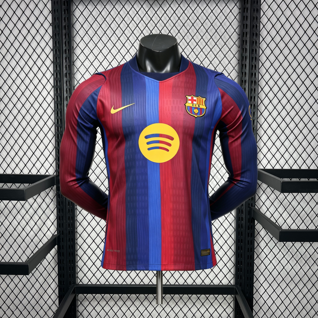 Maillot Homme Barcelona 2026/27 Domicile Manches Longues Version Joueur