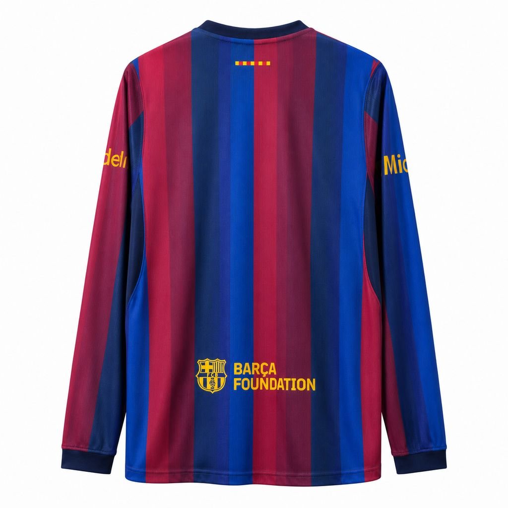 Maillot Homme Barcelona 2026/27 Domicile Manches Longues – Image 2