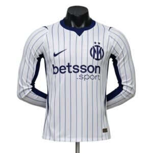 Maillot Homme Inter Milan 2026/27 Extérieur Manches Longues Version Joueur
